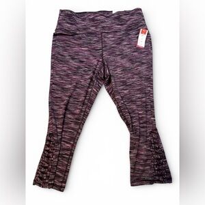 Livi Active Lane Bryant Crop Leggings NWT Size 14/16 Purple High Rise